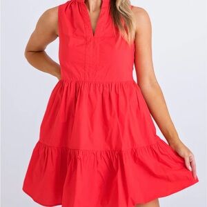 Karlie Vibrant Red Mini Dress